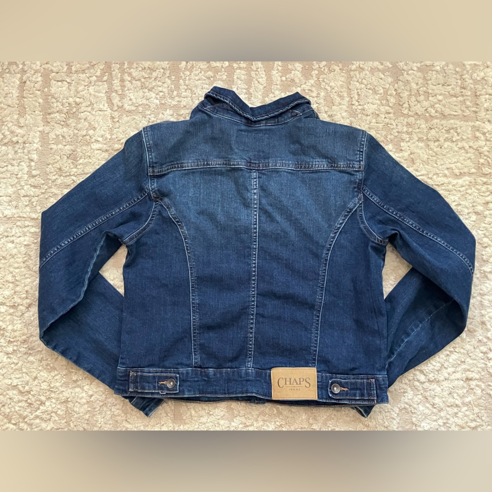 Chaps Women’s Basic Denim Jean Jacket S - image 5